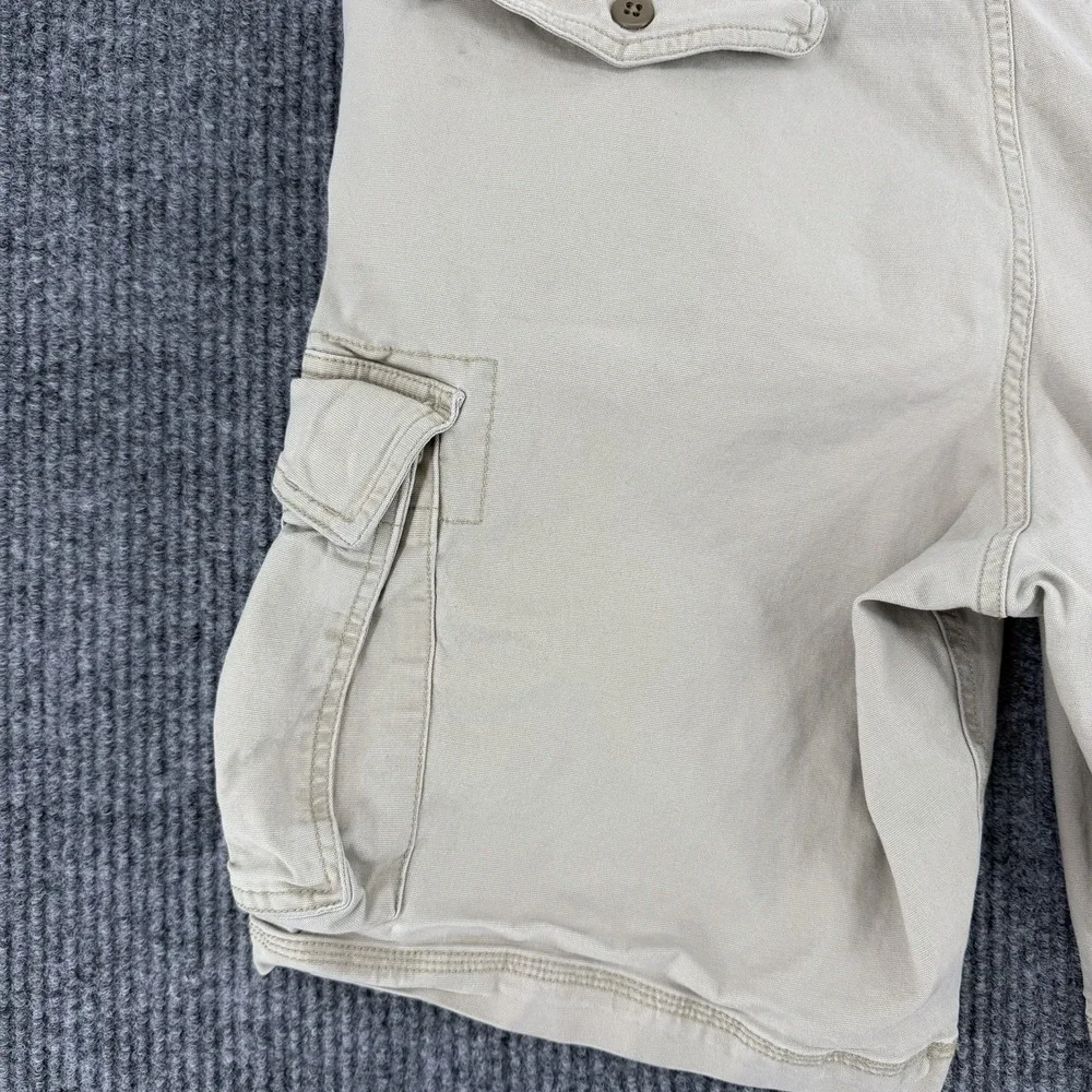 GAP Khaki Cargo Shorts Mens 36 Tan Fishing Camping Utility Pockets Outdoor Large
